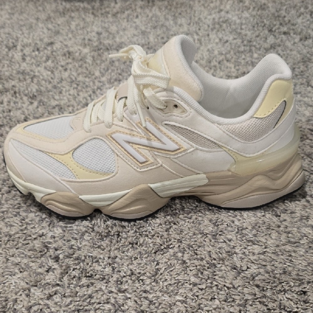 New Balance 9060 White Beige Sneakers